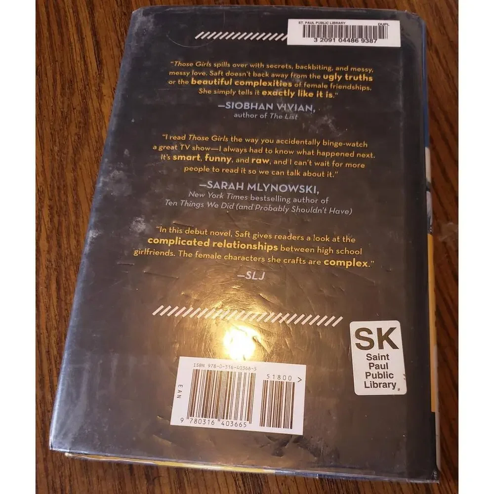 Those Girls by Lauren Saft (English) Library Hardcover Book